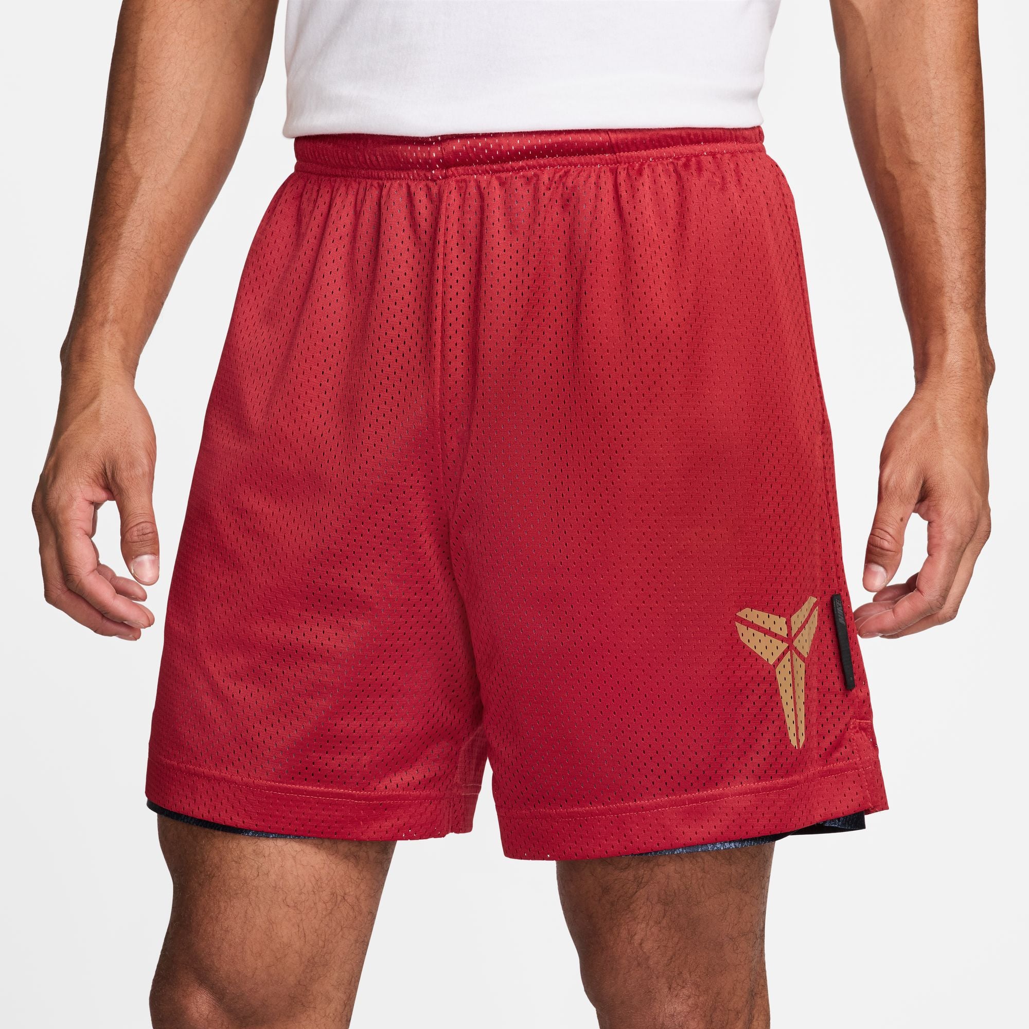 Kobe Bryant Kobe Men s 6 Dri FIT Standard Issue Reversible Basketball Shorts Obsidian Red Gold