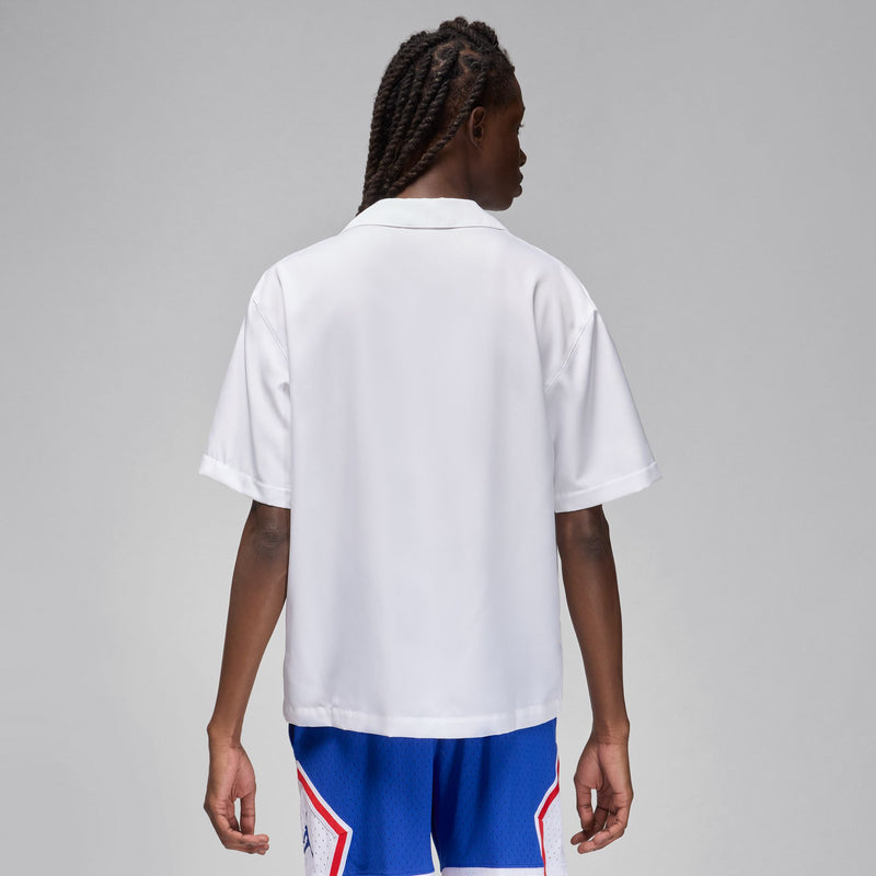 Jordan Sport x Fédération Française de Basketball Men's Warm-Up Shirt 'White/Royal'