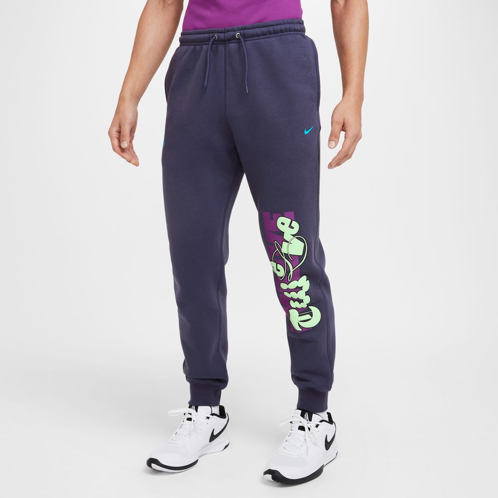 Ja Morant Ja Men's Fleece Basketball Jogger Pants 'Dark Raisin/Baltic Blue'