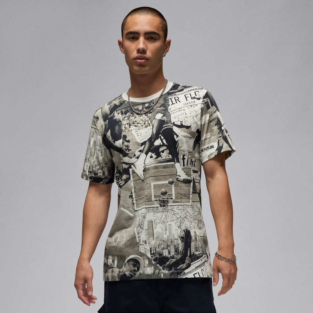 Jordan Flight Essentials Men's Printed T-Shirt 'Black'