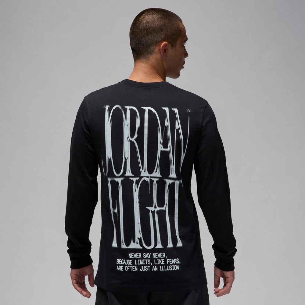 Jordan Men's Long-Sleeve Top 'Black/White'