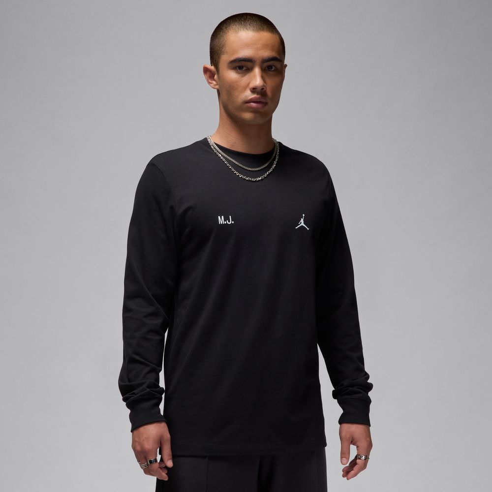 Jordan Men's Long-Sleeve Top 'Black/White'