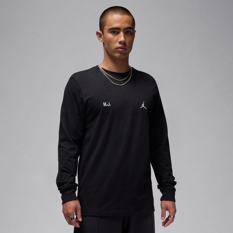 Jordan Men's Long-Sleeve Top 'Black/White'