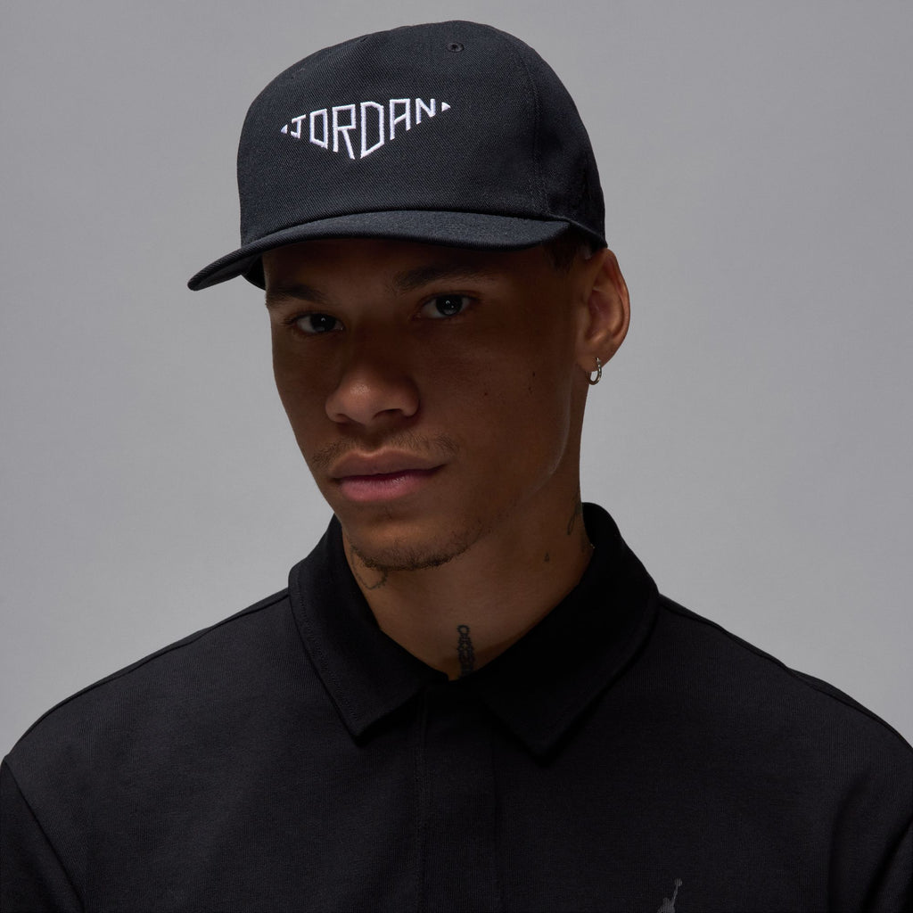 Jordan Pro Unstructured Flat Bill Hat 'Black/White'