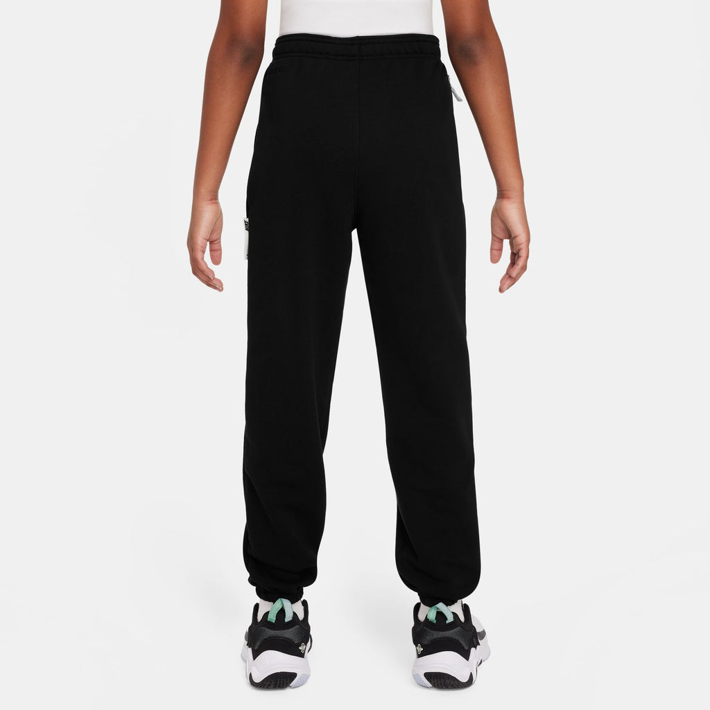 Nike Standard Issue Big Kids' Dri-FIT Fleece Pants 'Black/Ivory'