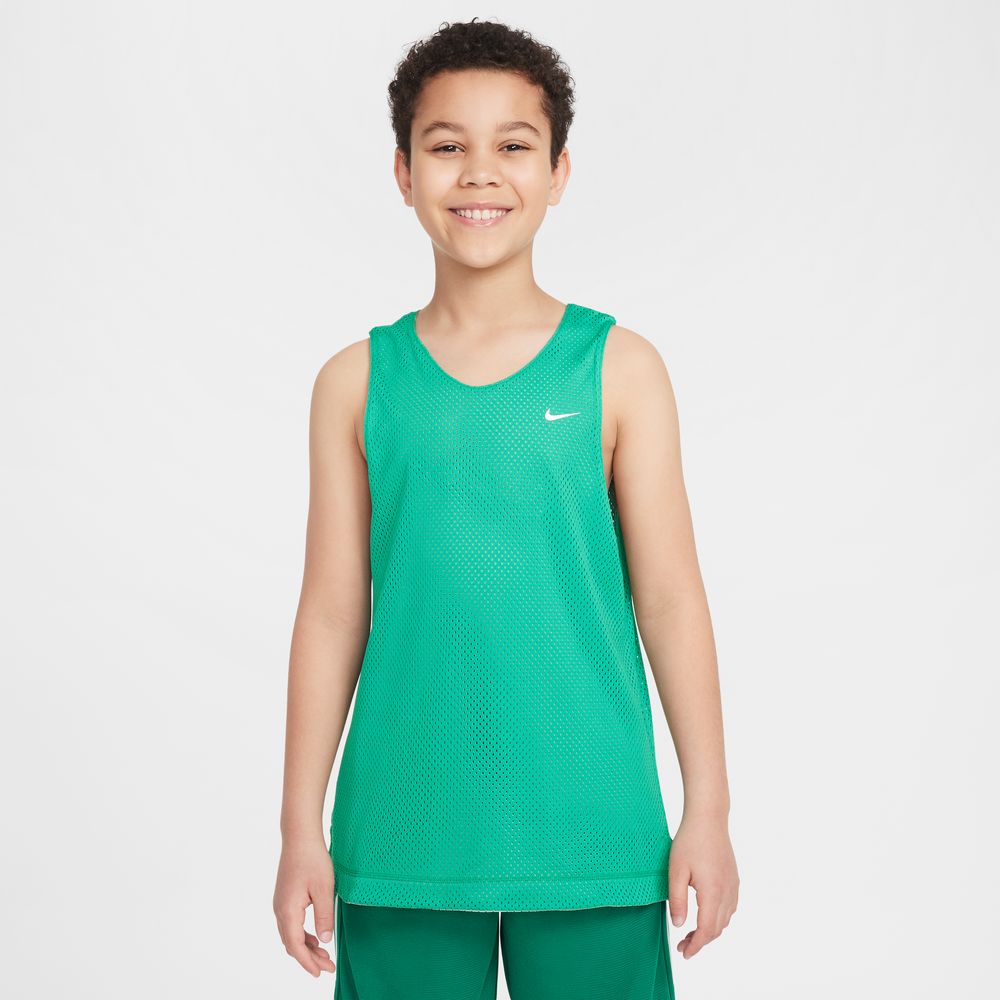 Nike Big Kids' Dri-FIT Reversible Jersey 'Green/Steam/White'