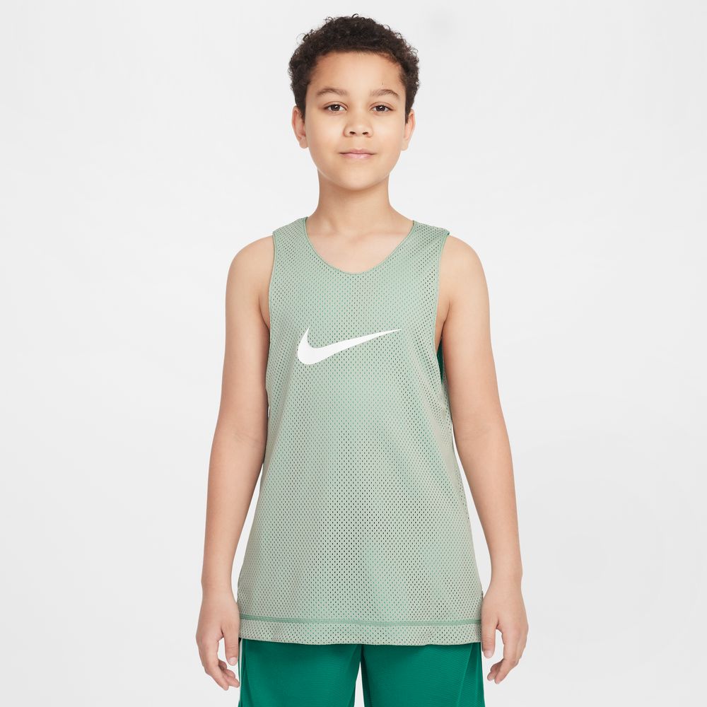 Nike Big Kids' Dri-FIT Reversible Jersey 'Green/Steam/White'