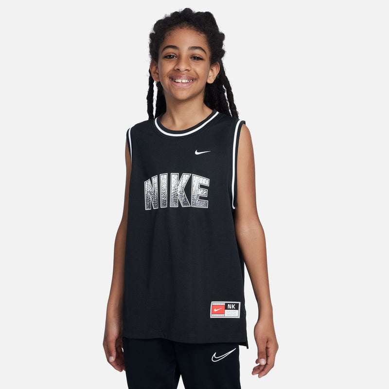 Nike Culture of Basketball Big Kids' Dri-FIT Basketball Jersey 'Black/White'