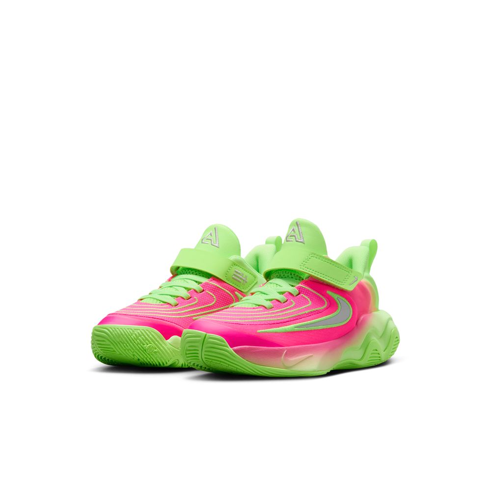 Giannis Antetokounmpo Giannis Immortality 4 Little Kids' Shoes (PS) 'Lime Blast/Grey/Pink'