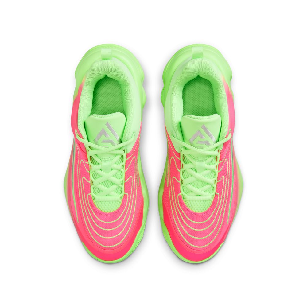 Giannis Antetokounmpo Giannis Immortality 4 Big Kids' Basketball Shoes (GS) 'Lime Blast/Grey/Pink'