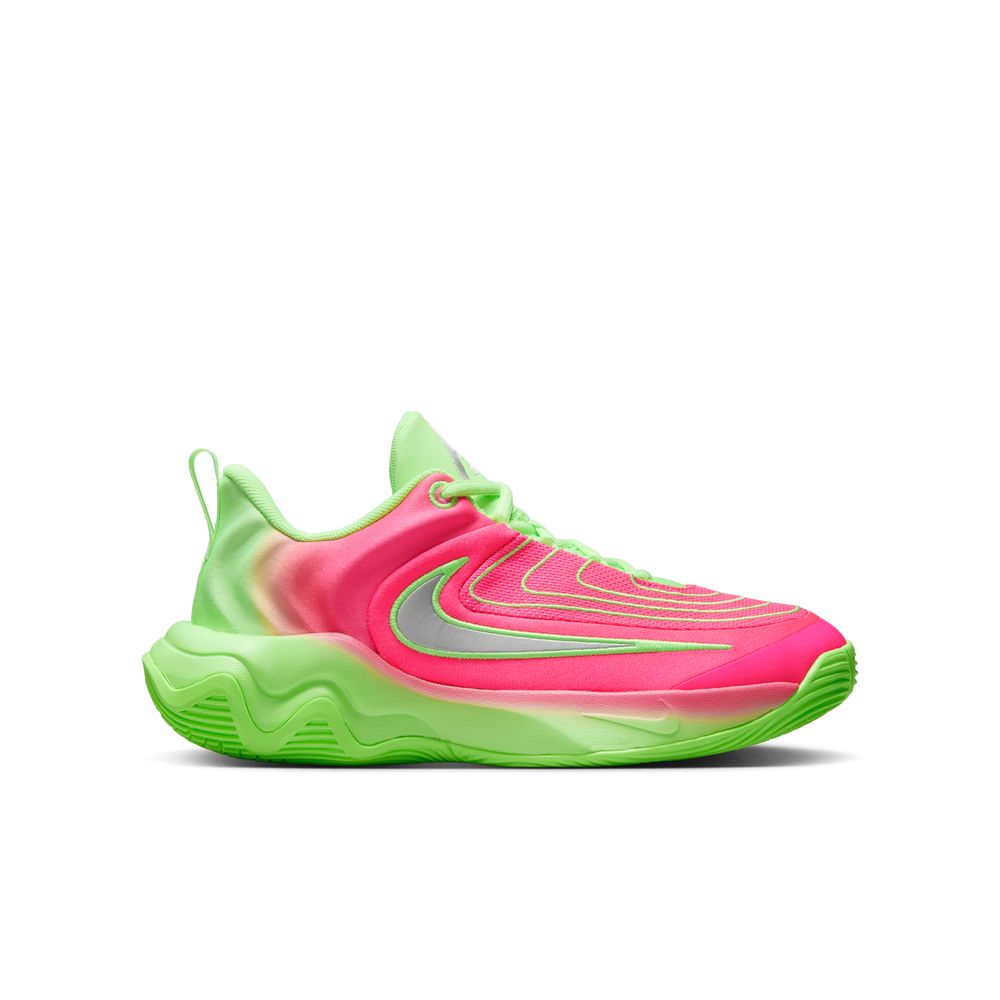 Giannis Antetokounmpo Giannis Immortality 4 Big Kids' Basketball Shoes (GS) 'Lime Blast/Grey/Pink'