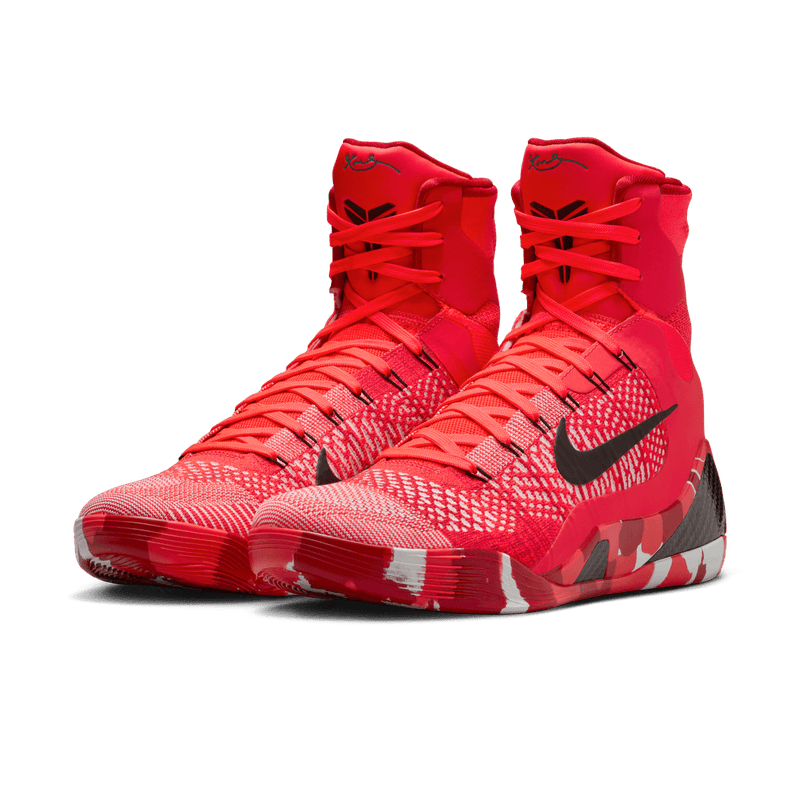 Kobe Bryant Kobe 9 Elite High ProTro "Christmas" Basketball Shoes Bright Crimson/Black-White