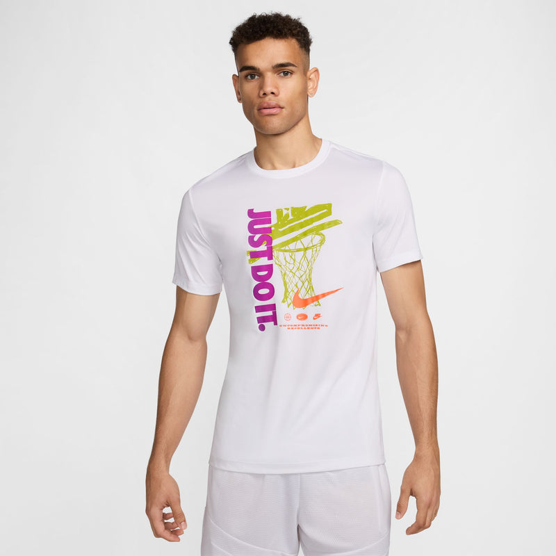 Nike Men's Dri-FIT Basketball T-Shirt 'White'