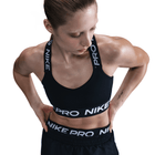 Nike Pro Women's Light-Support Padded Sports Bra 'Black/White'