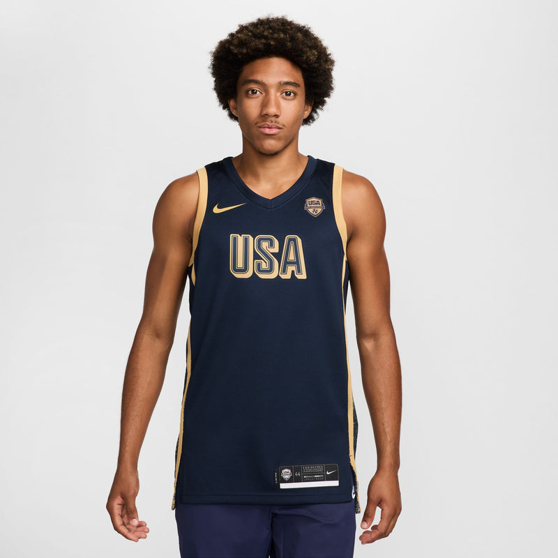 USA Limited Men's Nike Basketball Jersey 'Obsidian/Gold'