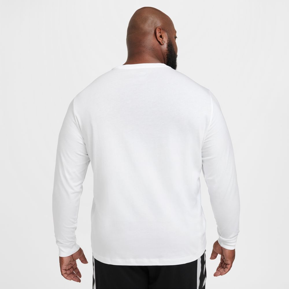 Nike Men's Long-Sleeve Basketball T-Shirt 'White'