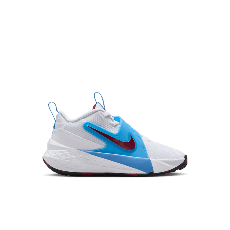Nike Team Hustle D 12 Little Kids' Shoes (PS) 'White/Red/Blue'