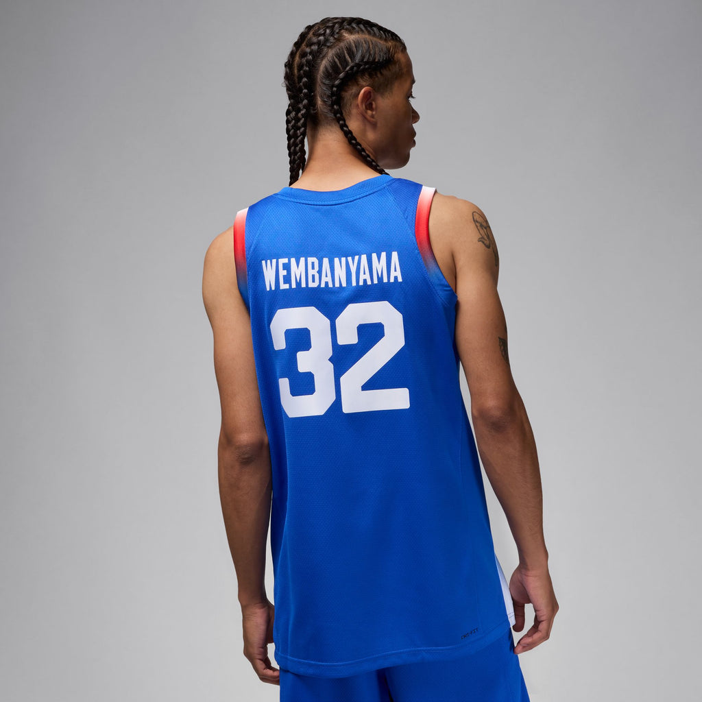 Victor Wembanyama France Limited Road Men's Jordan Basketball Replica Jersey 'Royal/White'