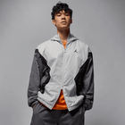 Jordan Brooklyn Men's Hooded Draft Jacket 'Grey/White'