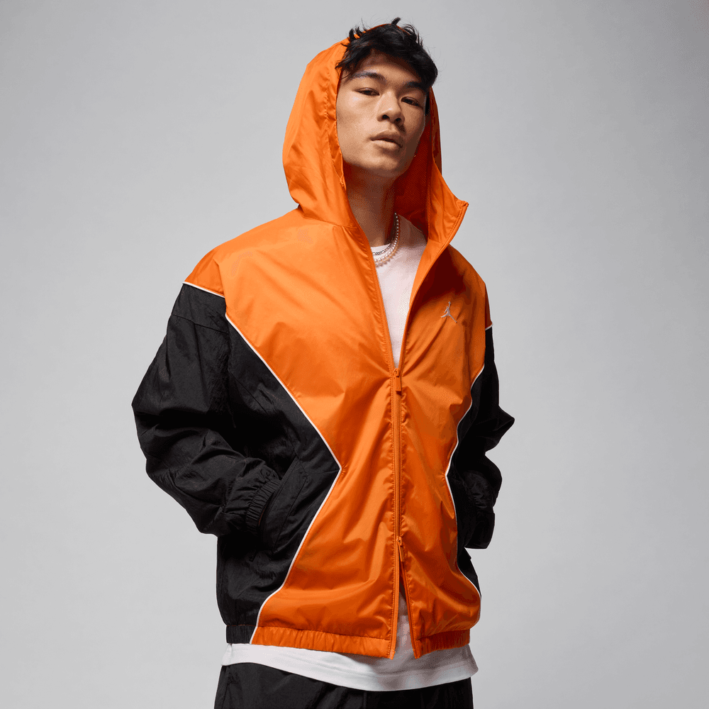 Jordan Brooklyn Men's Hooded Draft Jacket 'Starfish/Black/Sail'