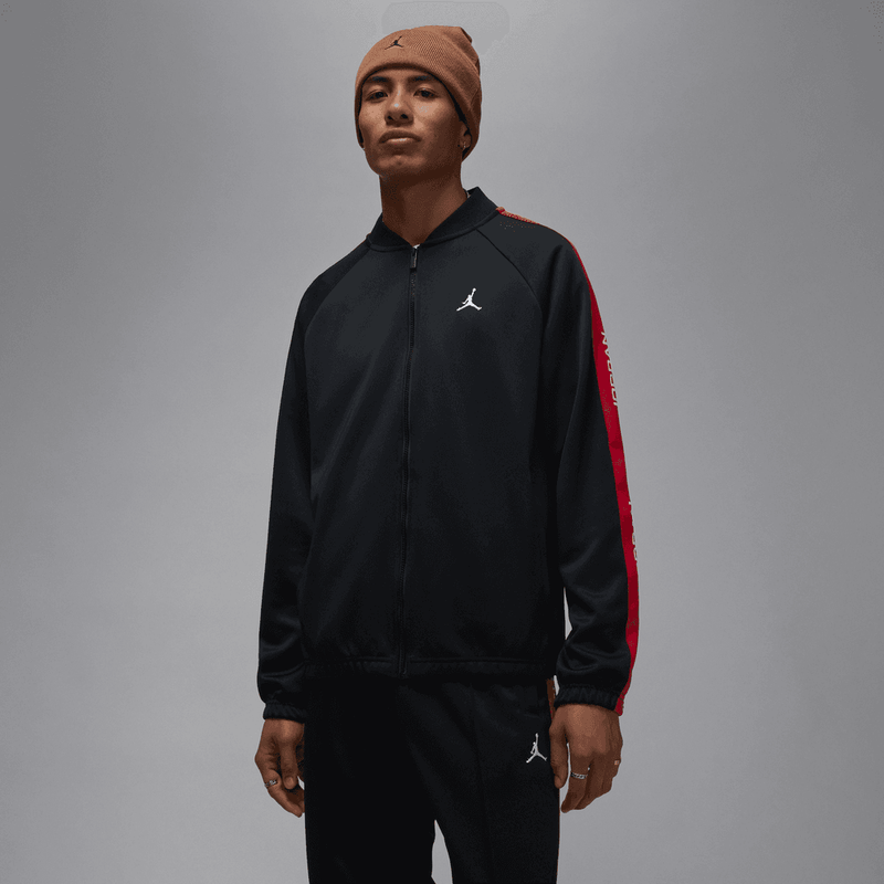 Jordan Essentials Men's Tracksuit Jacket 'Black/Red/White'