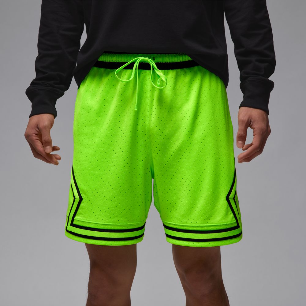 Jordan Sport Men's Dri-FIT Mesh Diamond Shorts 'Electric Green/Black'