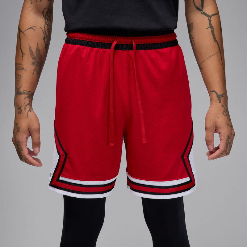 Jordan Sport Men's Dri-FIT Mesh Diamond Shorts 'Red/White/Black'