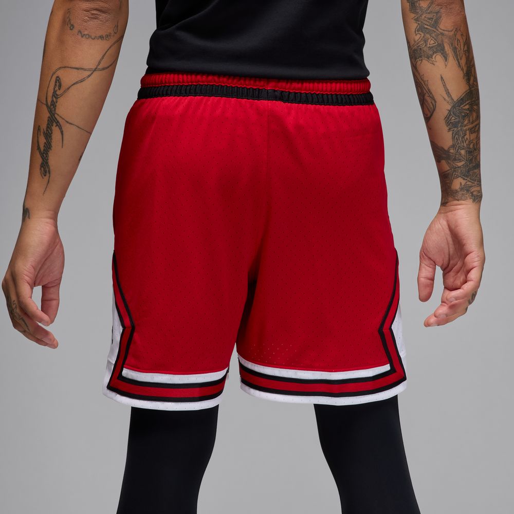 Jordan Sport Men's Dri-FIT Mesh Diamond Shorts 'Red/White/Black'