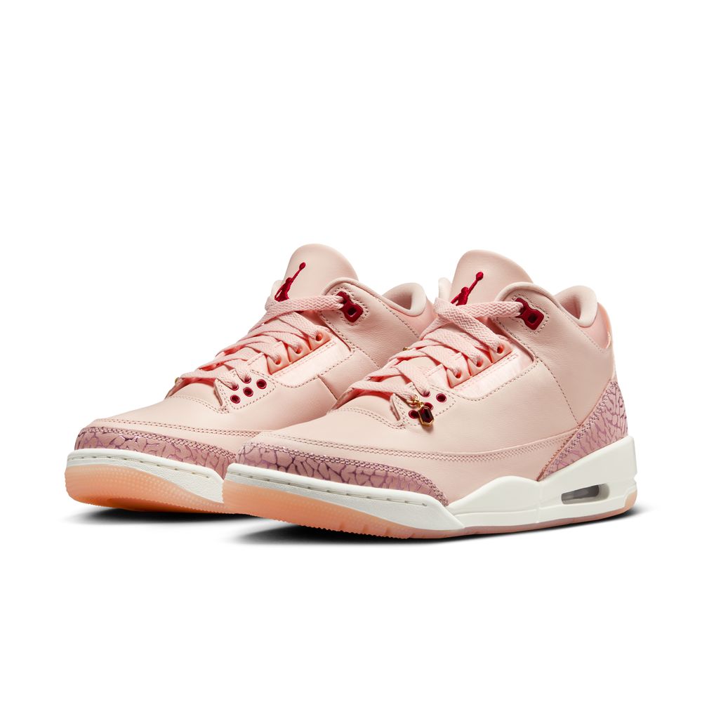 Air Jordan 3 Retro "Treat Yourself" Women's Shoes 'Washed Coral/Red/Sail'