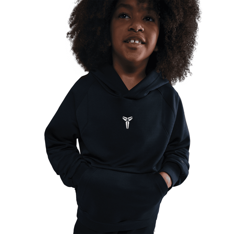 Kobe Bryant Kobe Big Kids' Therma-FIT Pullover Hoodie 'Black/White'