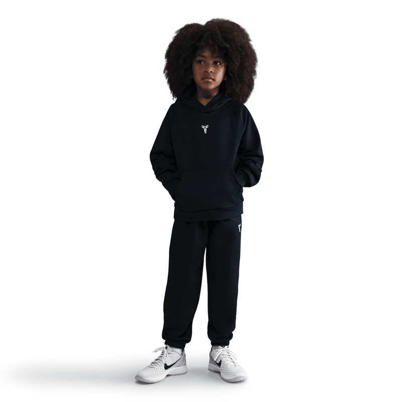 Kobe Bryant Kobe Big Kids' Therma-FIT Pullover Hoodie 'Black/White'