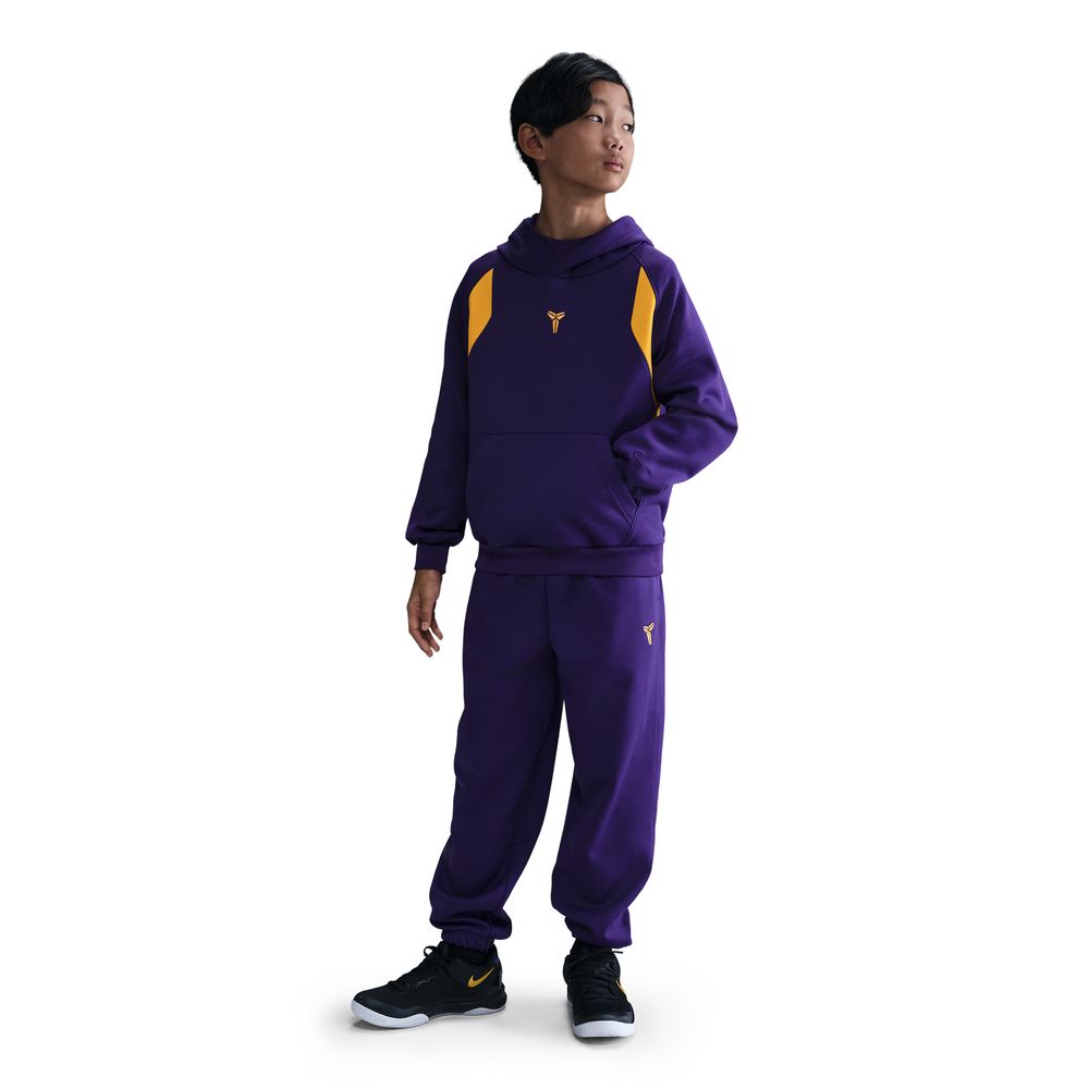 Kobe Bryant Kobe Big Kids' Therma-FIT Pullover Hoodie 'Purple/Gold'