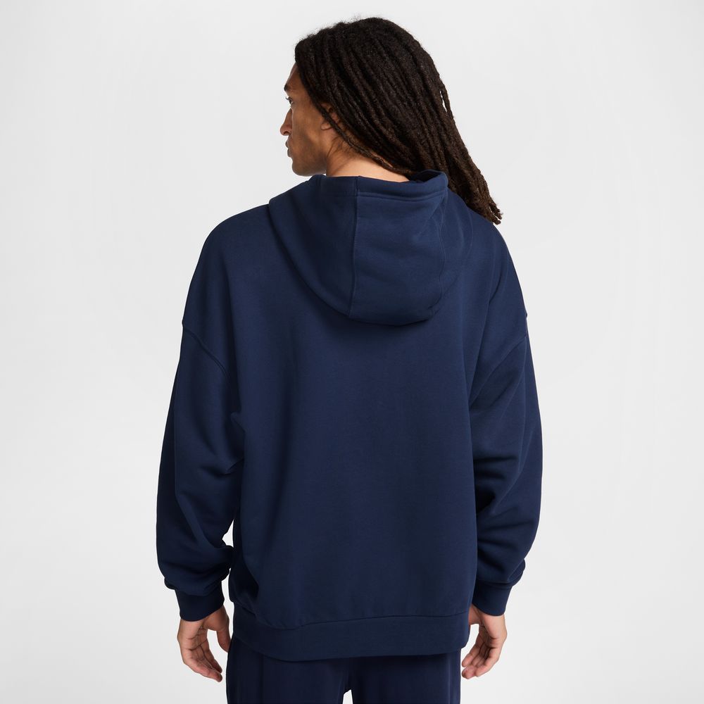 Nike Club Fleece Men's Oversized French Terry Pullover Hoodie 'Osidian'