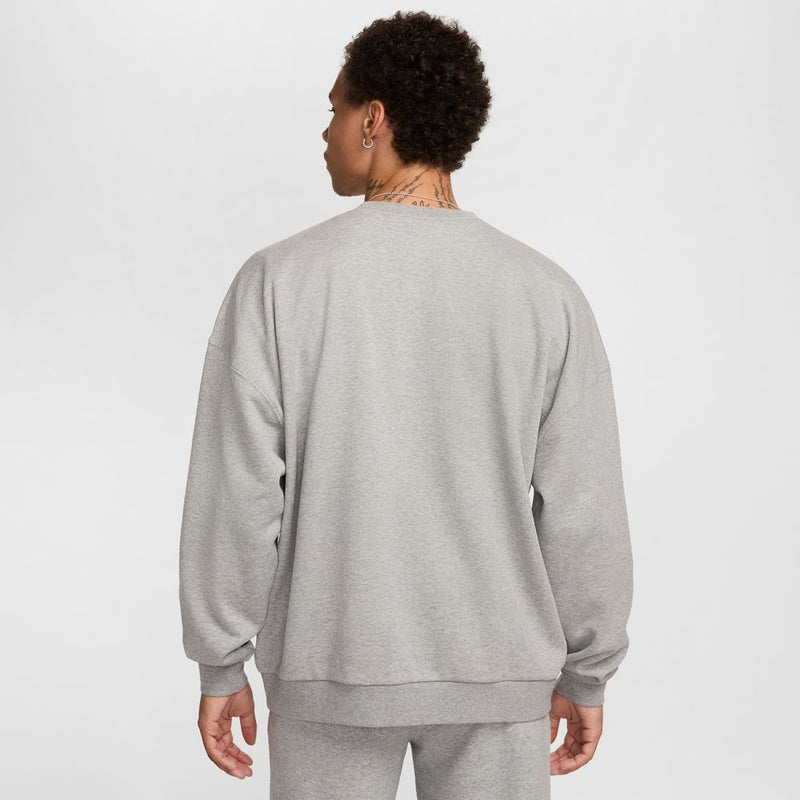 Nike Club Fleece Men's Oversized French Terry Crew 'Grey Heather'