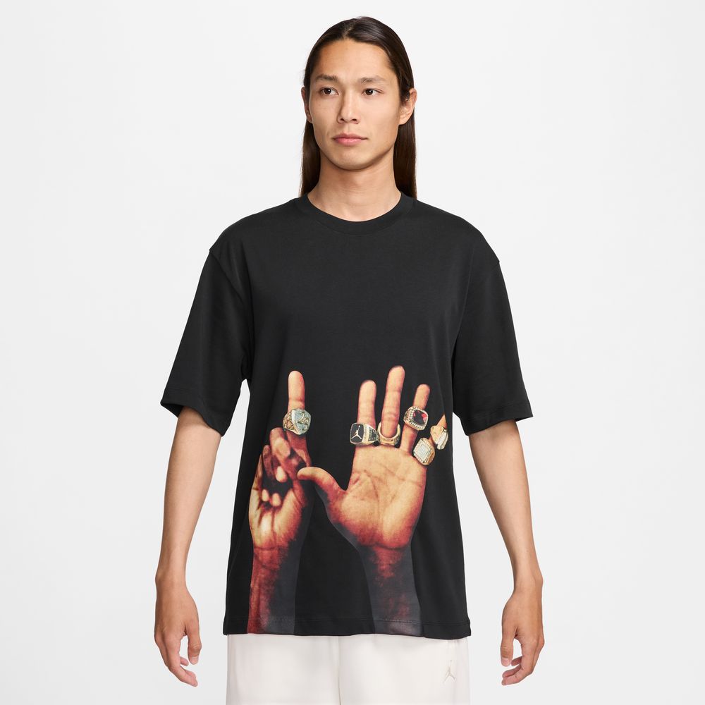 Jordan Flight MVP Men's Rings T-Shirt 'Black/Sail'