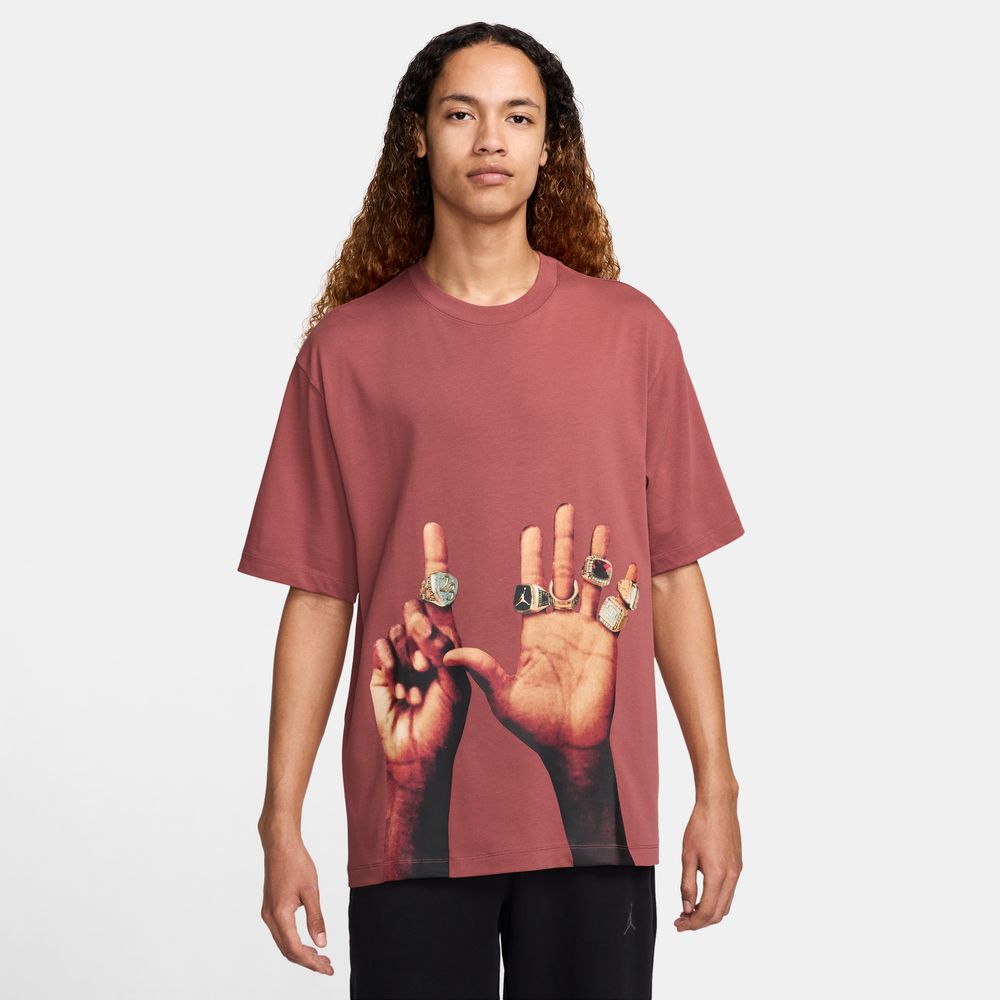 Jordan Flight MVP Men's Rings T-Shirt 'Canyon Rust/black'