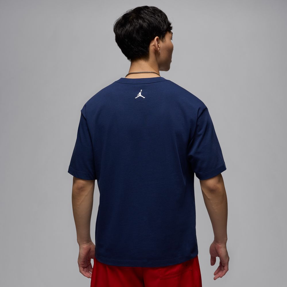Jordan Brand Men's Sneaker Patch T-Shirt 'Navy/White'