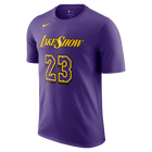 LeBron James Los Angeles Lakers Essential City Edition Men's Nike NBA T-Shirt 'Purple'