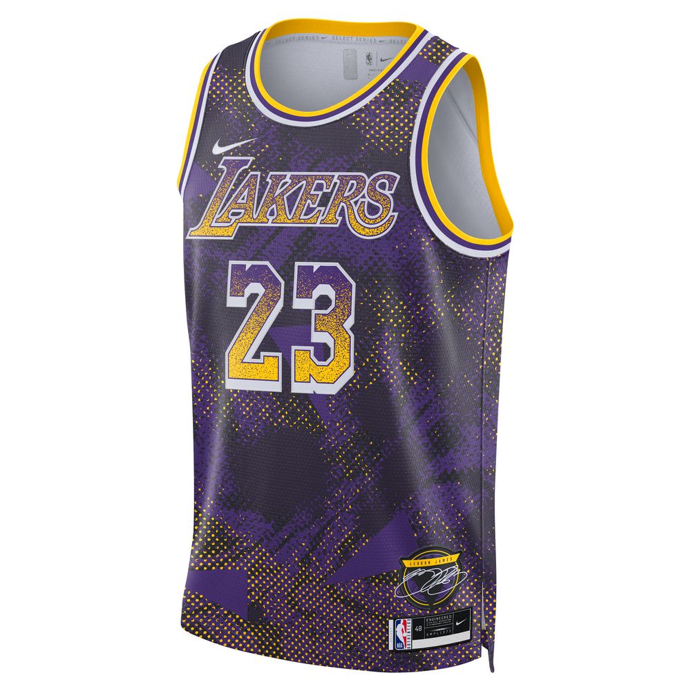 LeBron James Los Angeles Lakers 2025/26 Select Series Men's Nike Dri-FIT NBA Swingman Jersey 'Purple/White'