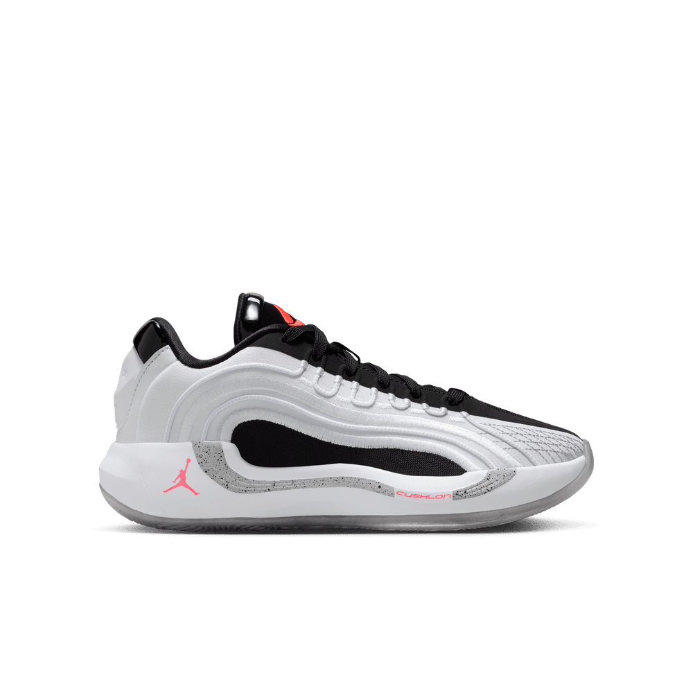 Luka Doncic Luka 4 "White Cement" Big Kids' Basketball Shoes (GS) 'White.Bight Crimson/Black'