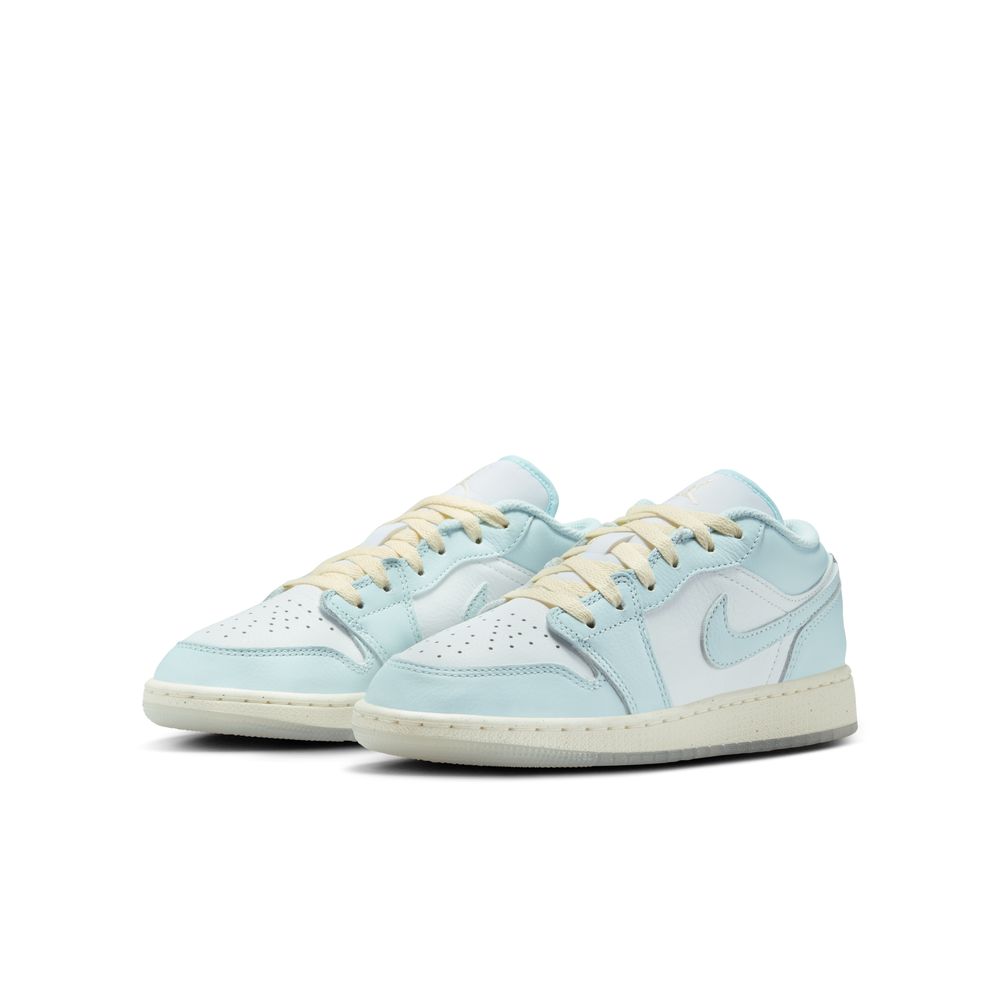 Air Jordan 1 Low SE Big Kids' Shoes (GS) 'Glacier Blue/Summit White'