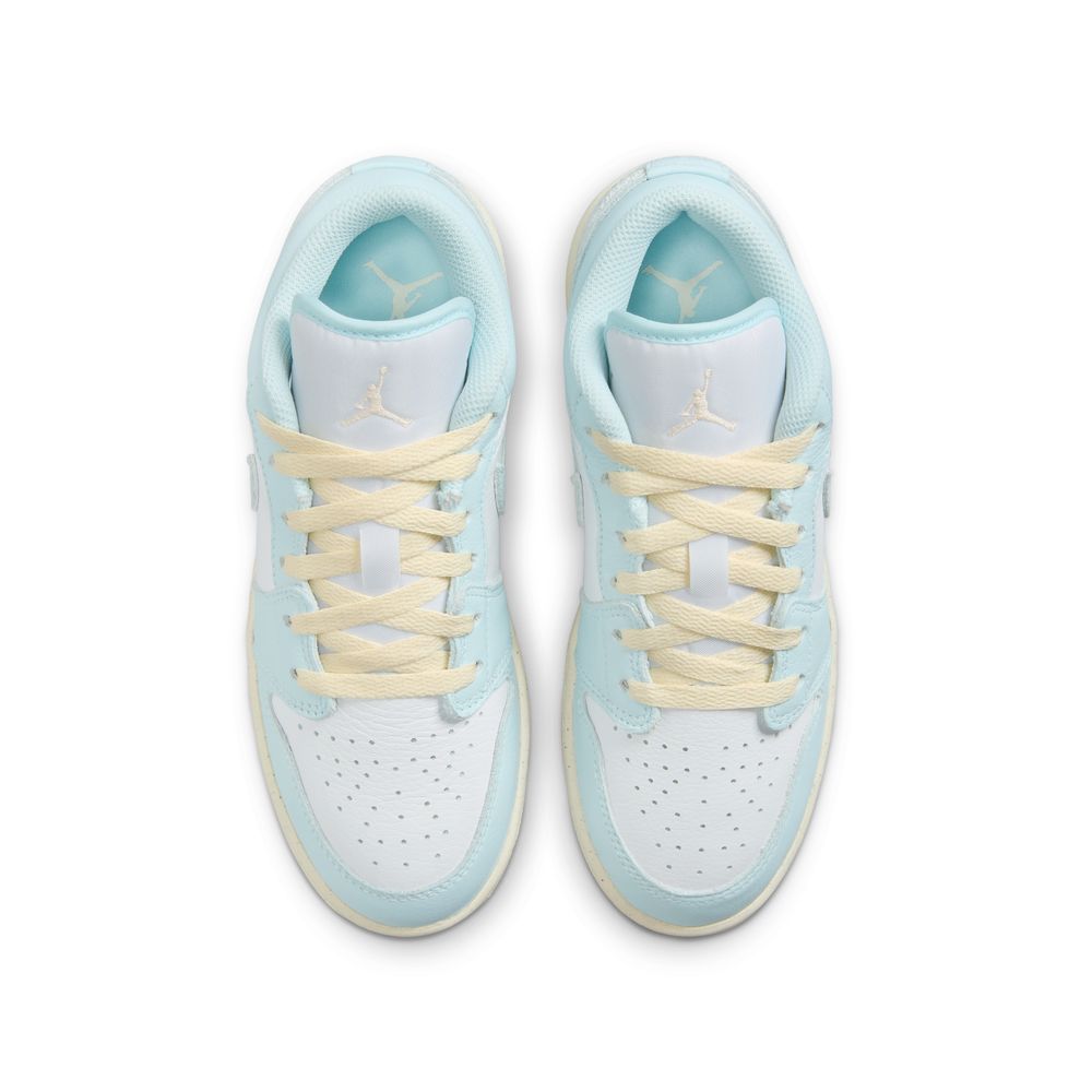 Air Jordan 1 Low SE Big Kids' Shoes (GS) 'Glacier Blue/Summit White'