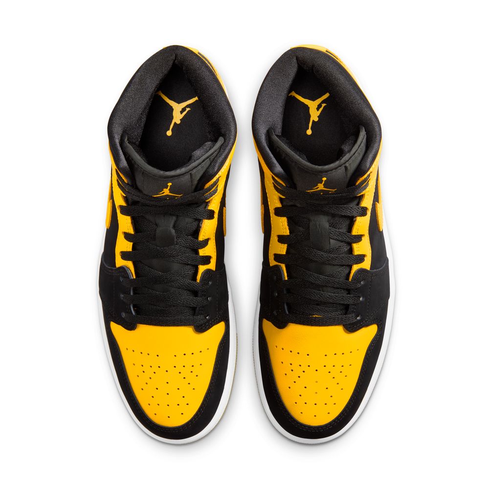 Air Jordan 1 Mid SE Men's Shoes 'Black/Maize/White'