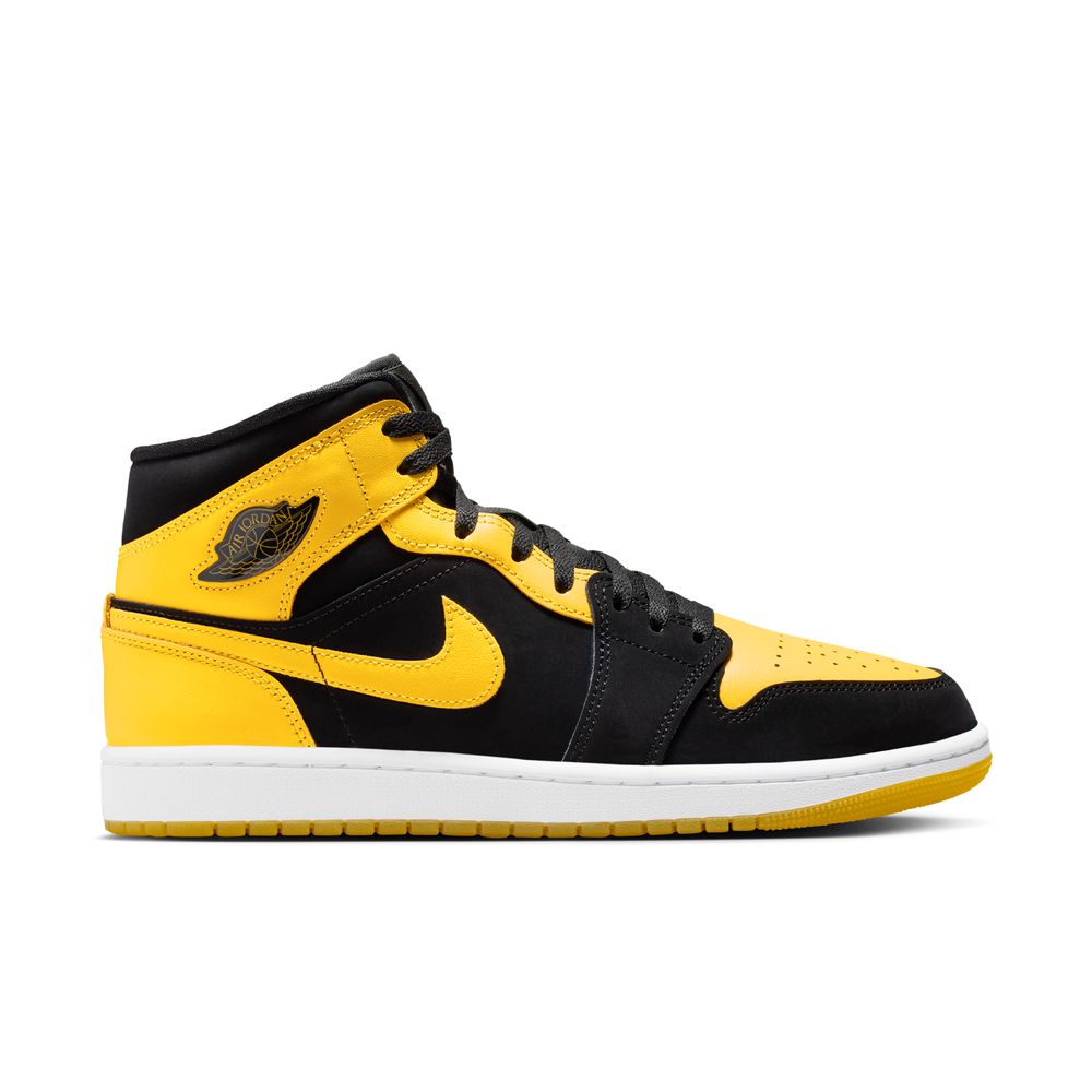 Air Jordan 1 Mid SE Men's Shoes 'Black/Maize/White'