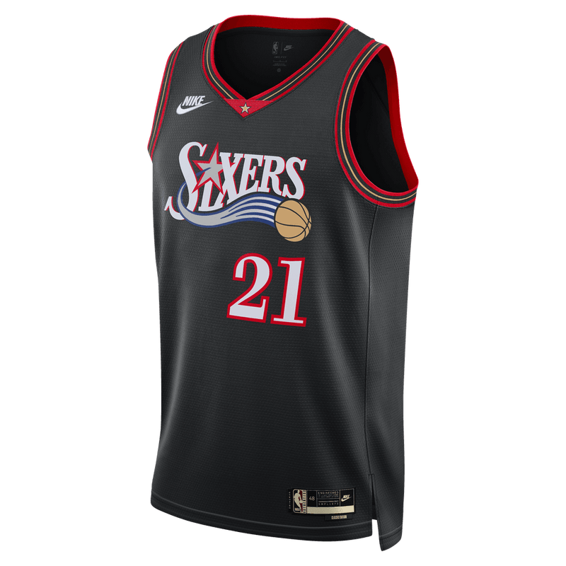 Joel Embiid Philadelphia 76ers 2025/26 Hardwood Classics Men's Nike Dri-FIT NBA Swingman Jersey 'Black'