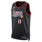 Tyrese Maxey Philadelphia 76ers 2025/26 Hardwood Classics Men's Nike Dri-FIT NBA Swingman Jersey 'Black'