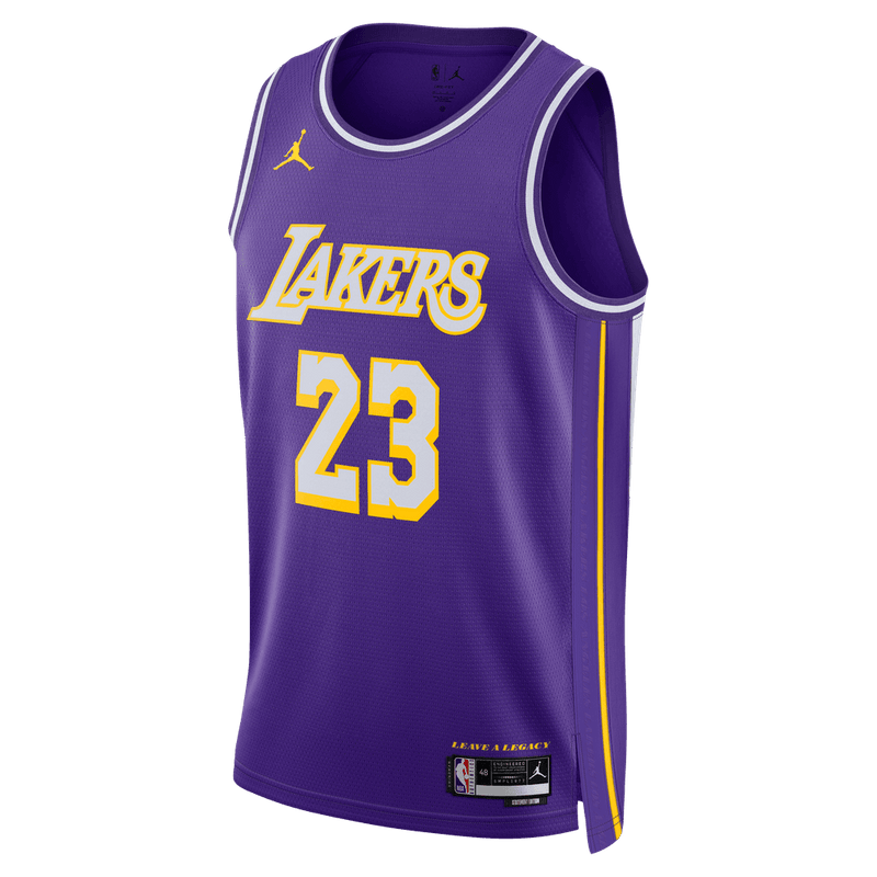 LeBron James Los Angeles Lakers 2025/26 Statement Edition Men's Nike Dri-FIT NBA Swingman Jersey 'Purple'