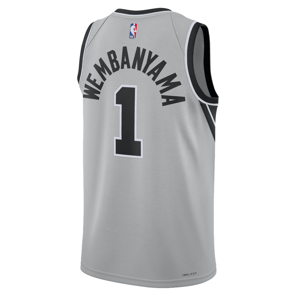 Victor Wembanyama San Antonio Spurs 2025/26 Statement Edition Men's Nike Dri-FIT NBA Swingman Jersey 'Silver'