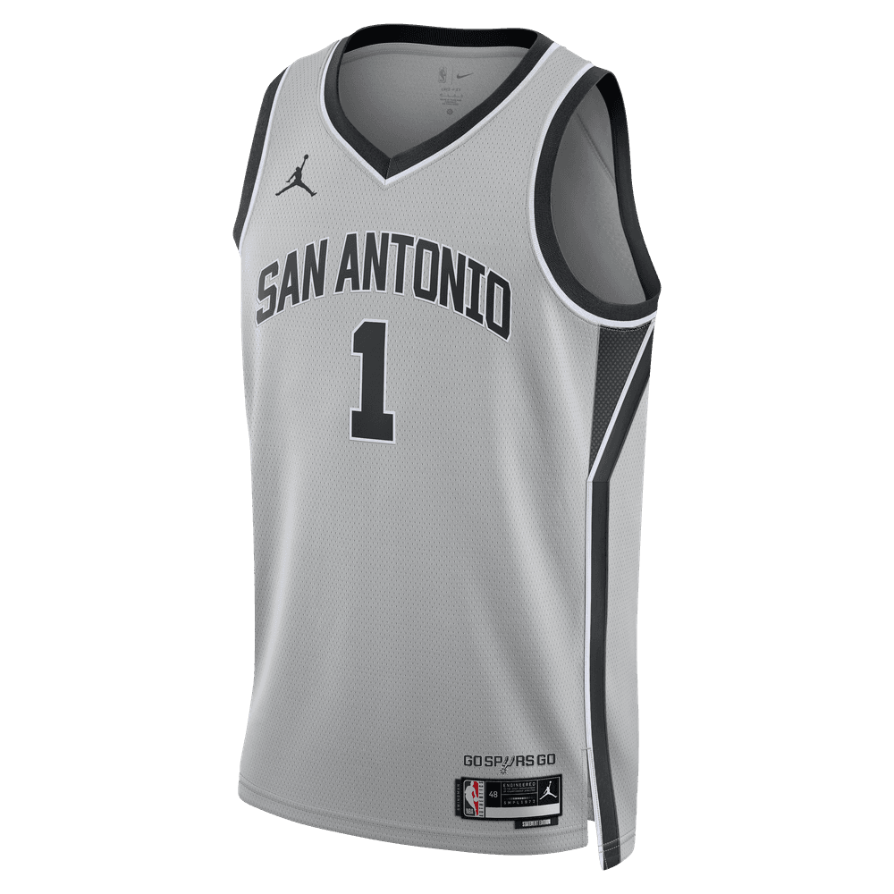 Victor Wembanyama San Antonio Spurs 2025/26 Statement Edition Men's Nike Dri-FIT NBA Swingman Jersey 'Silver'