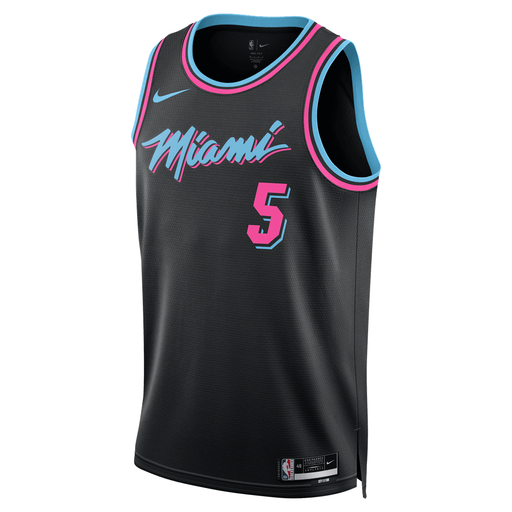 Nikola Jović Miami Heat City Edition Men's Nike NBA Swingman Jersey 'Black'